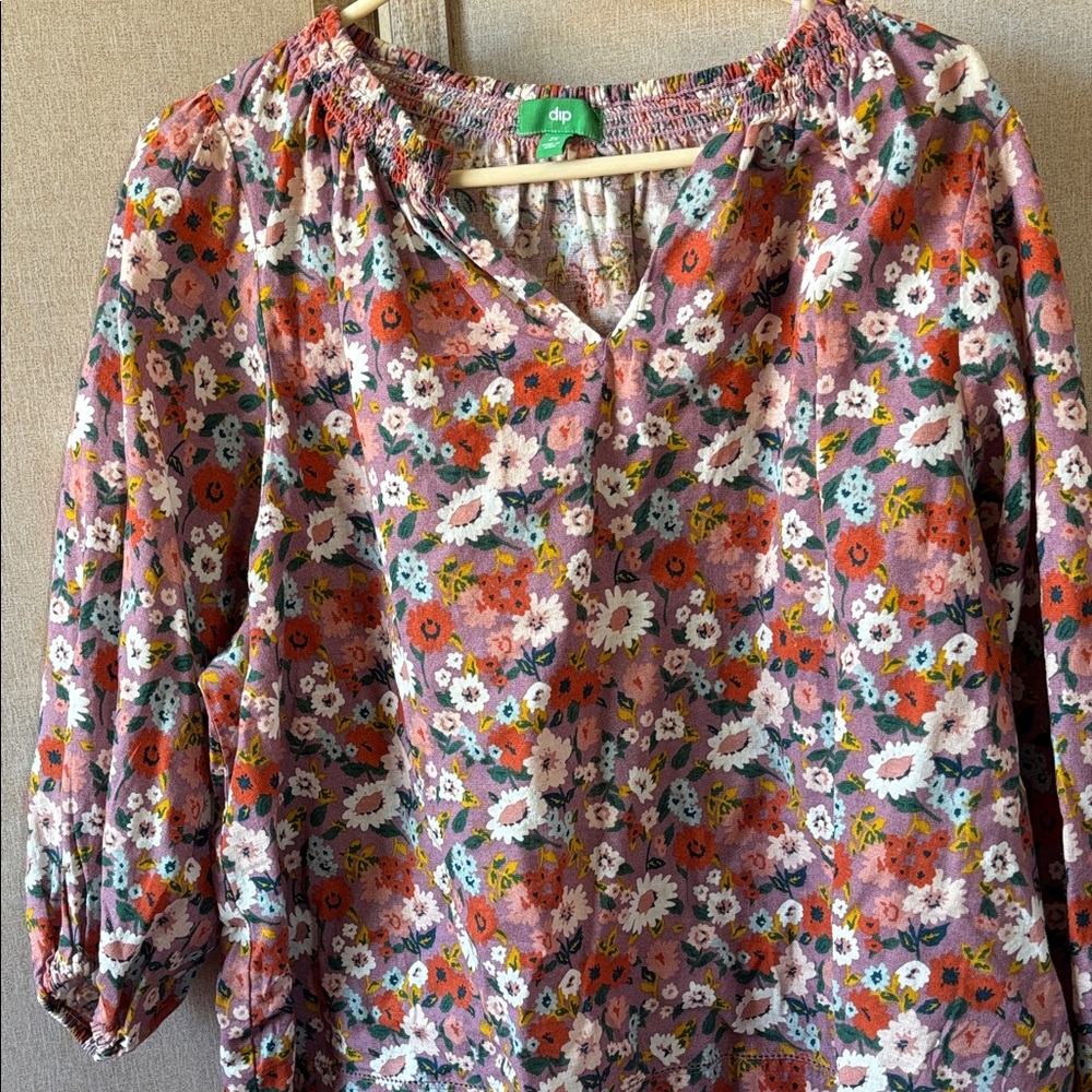 FINAL MARKDOWN Dip Floral Women's Blouse 2x